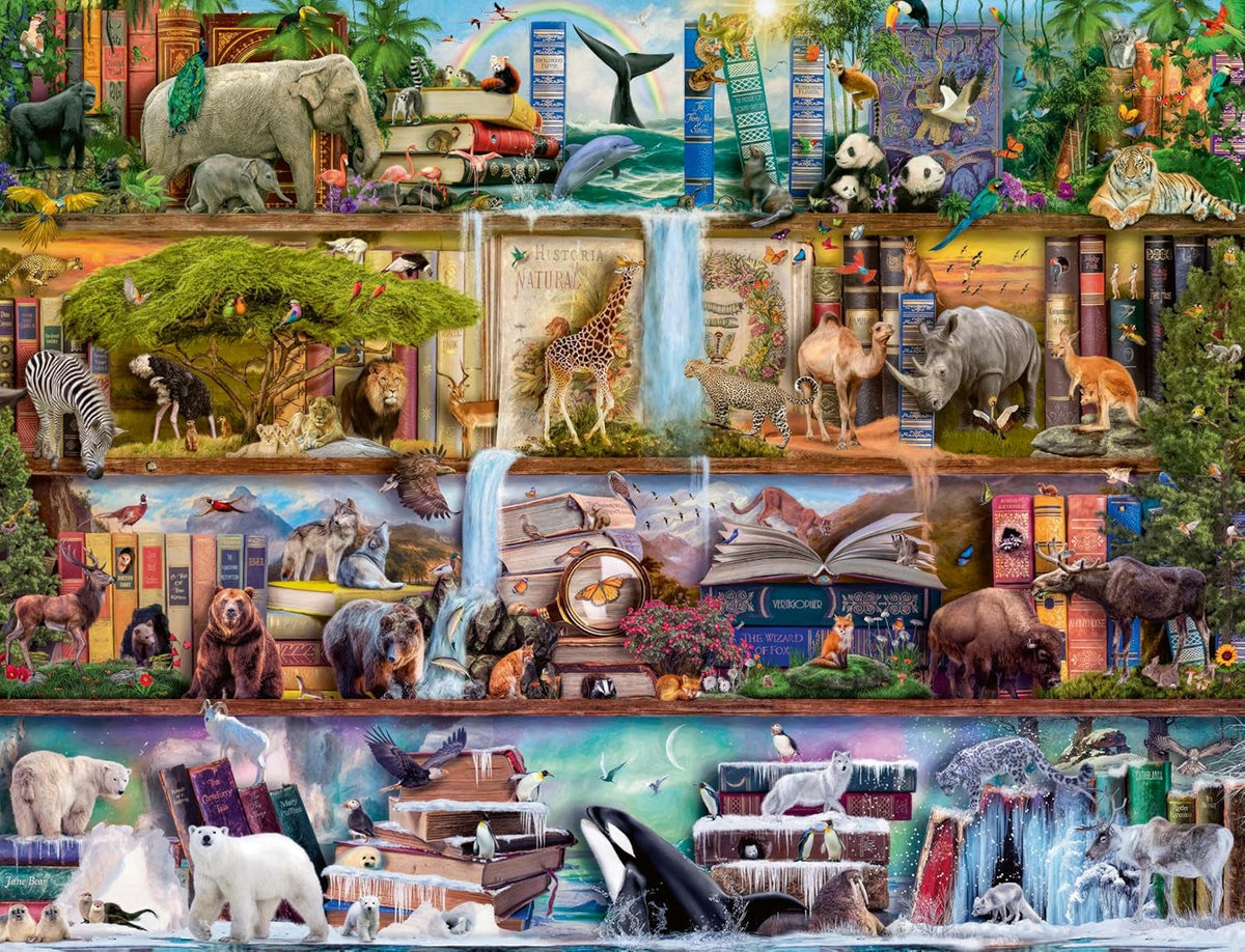Ravensburger Puzzle 16652 - Le monde des grands animaux - Puzzle de 2000 pièces pour adultes et enfants à partir de 14 ans conçu par Aimee Stewart Puzzle Naty Shop Single