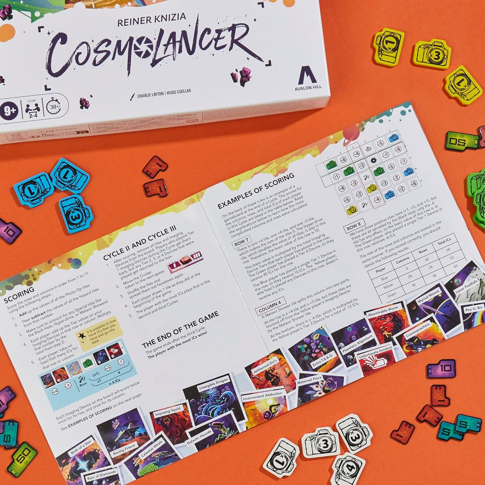Cosmolancer, un jeu de société stratégique de Reiner Knizia