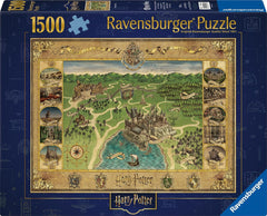 Ravensburger Puzzle 12000720 – Carte de Poudlard – Puzzle 1500 pièces pour adultes et enfants de 14 ans et plus Puzzle de marchandises pour fans de Harry Potter Naty Shop