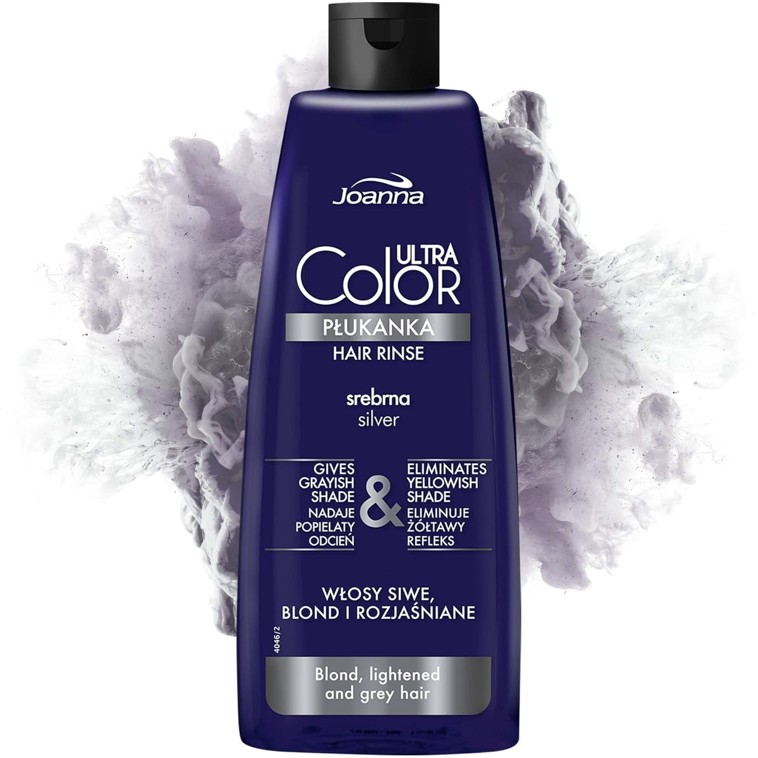 Joanna Ultra Color - Après-shampooing rose pour cheveux blonds et clairs - Rose pastel - Brillance naturelle - Élimine la teinte jaune des cheveux gris-blonds - Effet temporaire - 150 ml Naty Shop Teinture capillaire Nuance blonde cendrée 150 Ml (1 paquet)