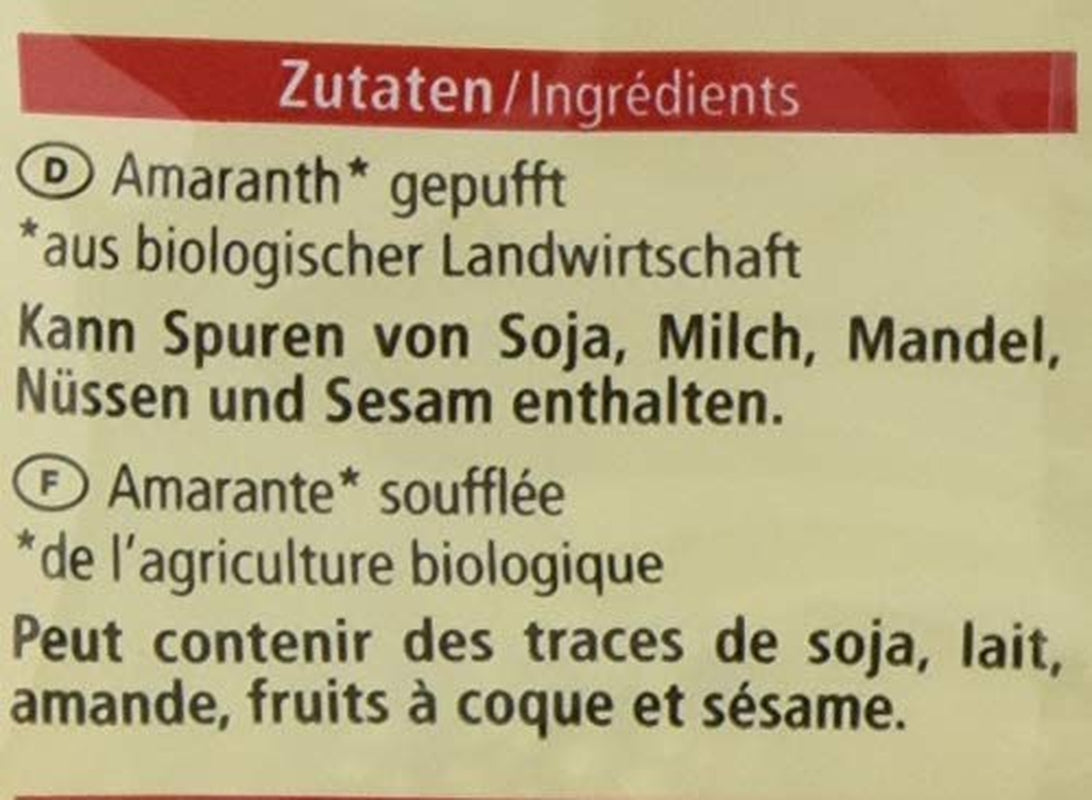 Amarante expansée bio, 125g