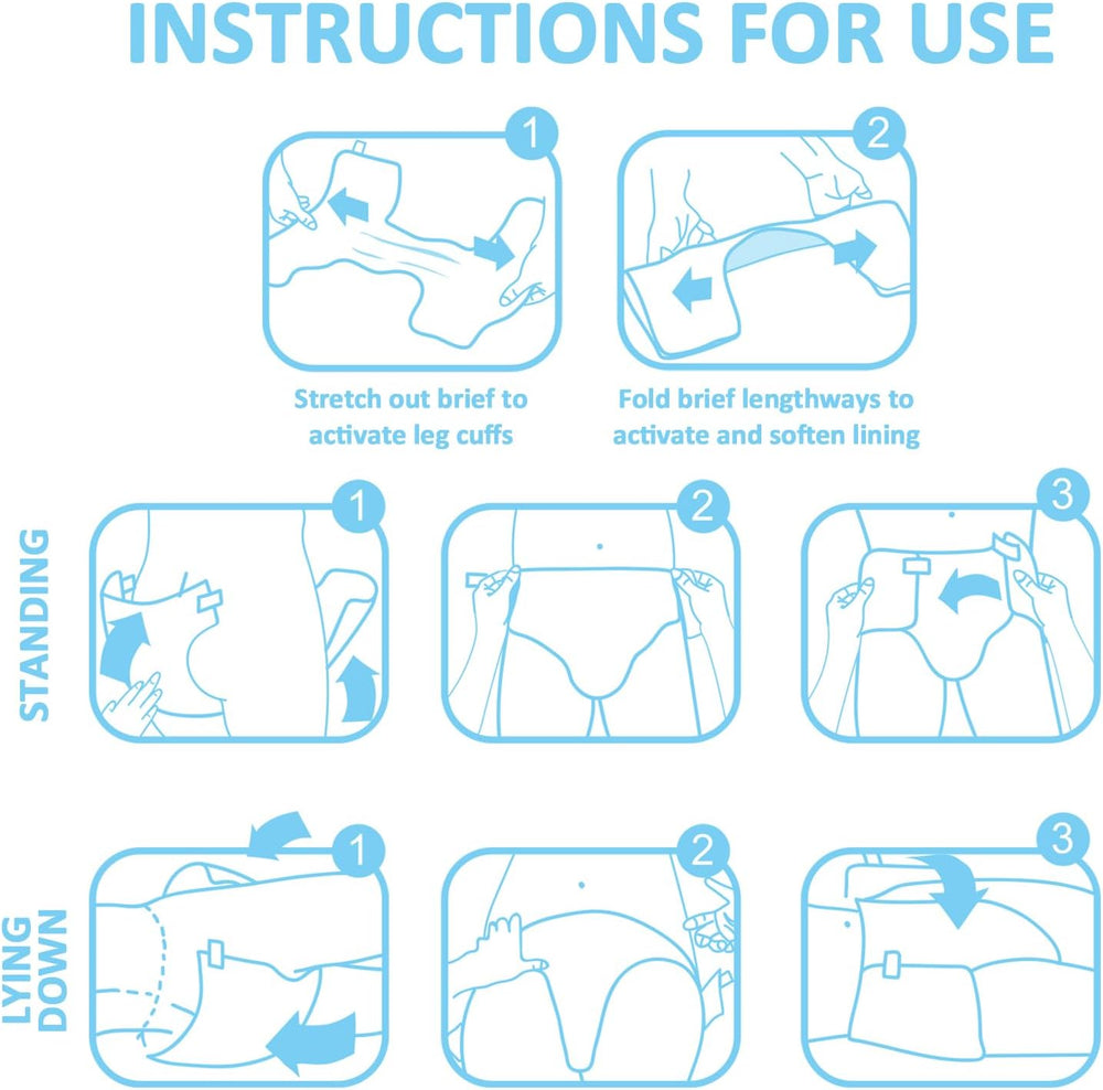 Couches Imprimées Adultes 5500-5800ml 10 Pièces - Slips de Toilette (XL)