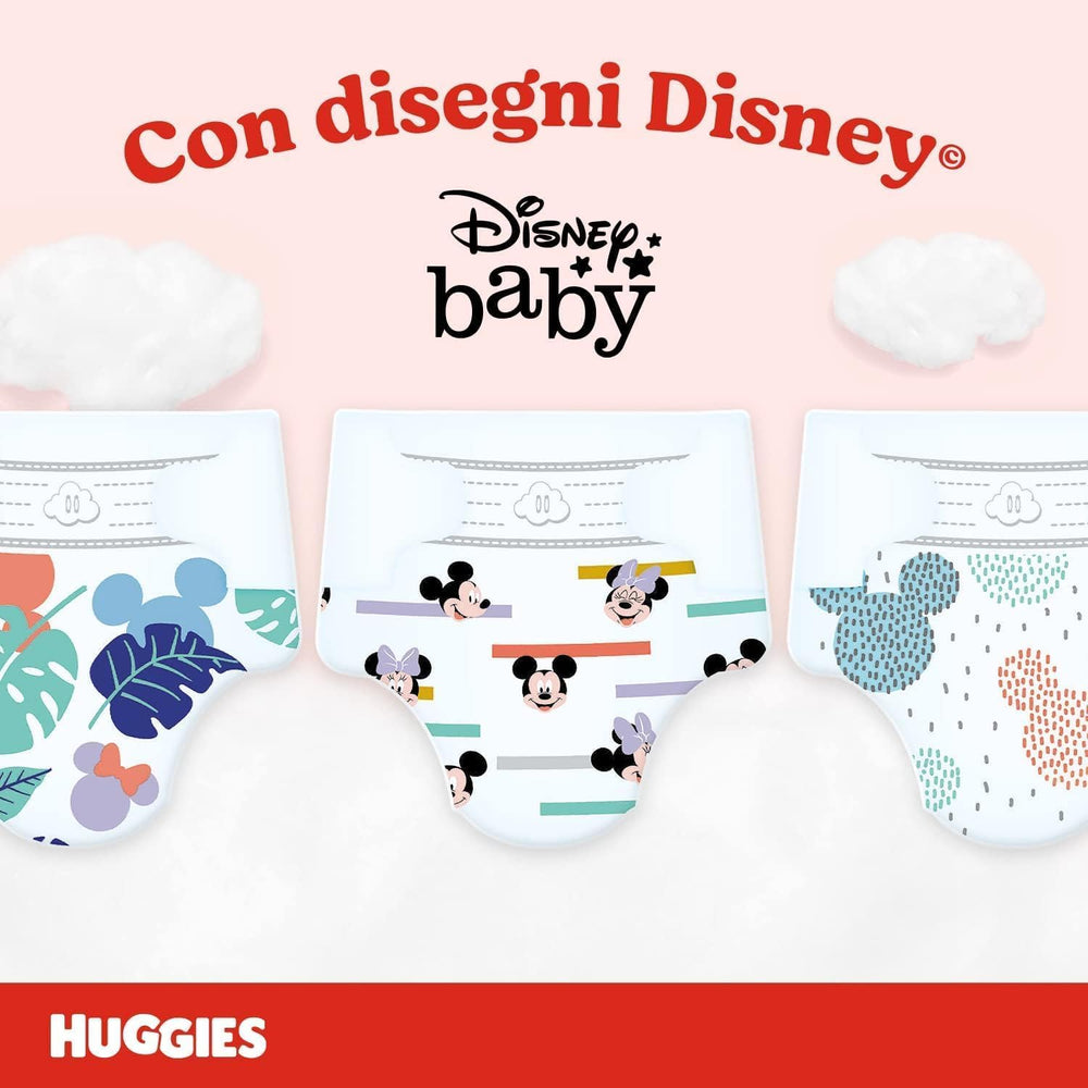 Couches Huggies Ultra Comfort, taille 3 (4-9 kg), design Disney, 168 pièces