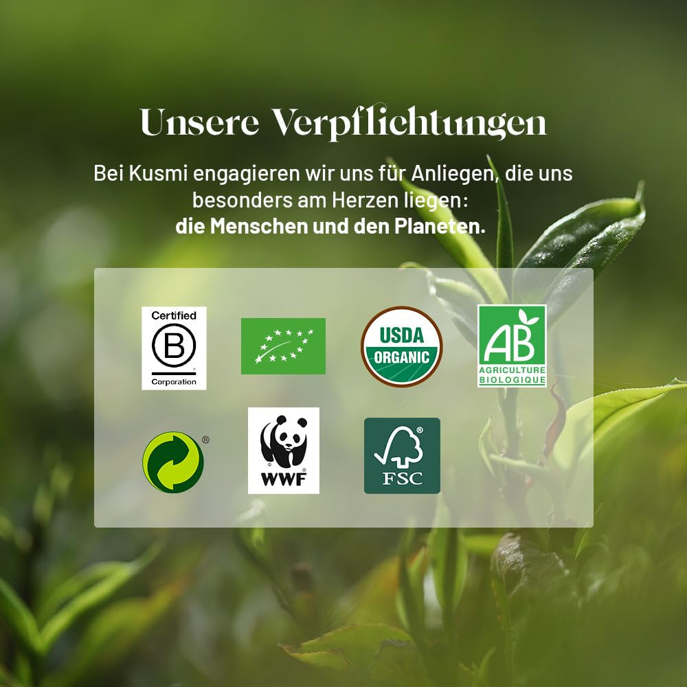 Kusmi Tea - Earl Grey Intense - Thé noir Earl Grey bio à la bergamote forte et au citron épicé - Thé en vrac - Boîte métal 100 g - Quantité pour environ 50 tasses