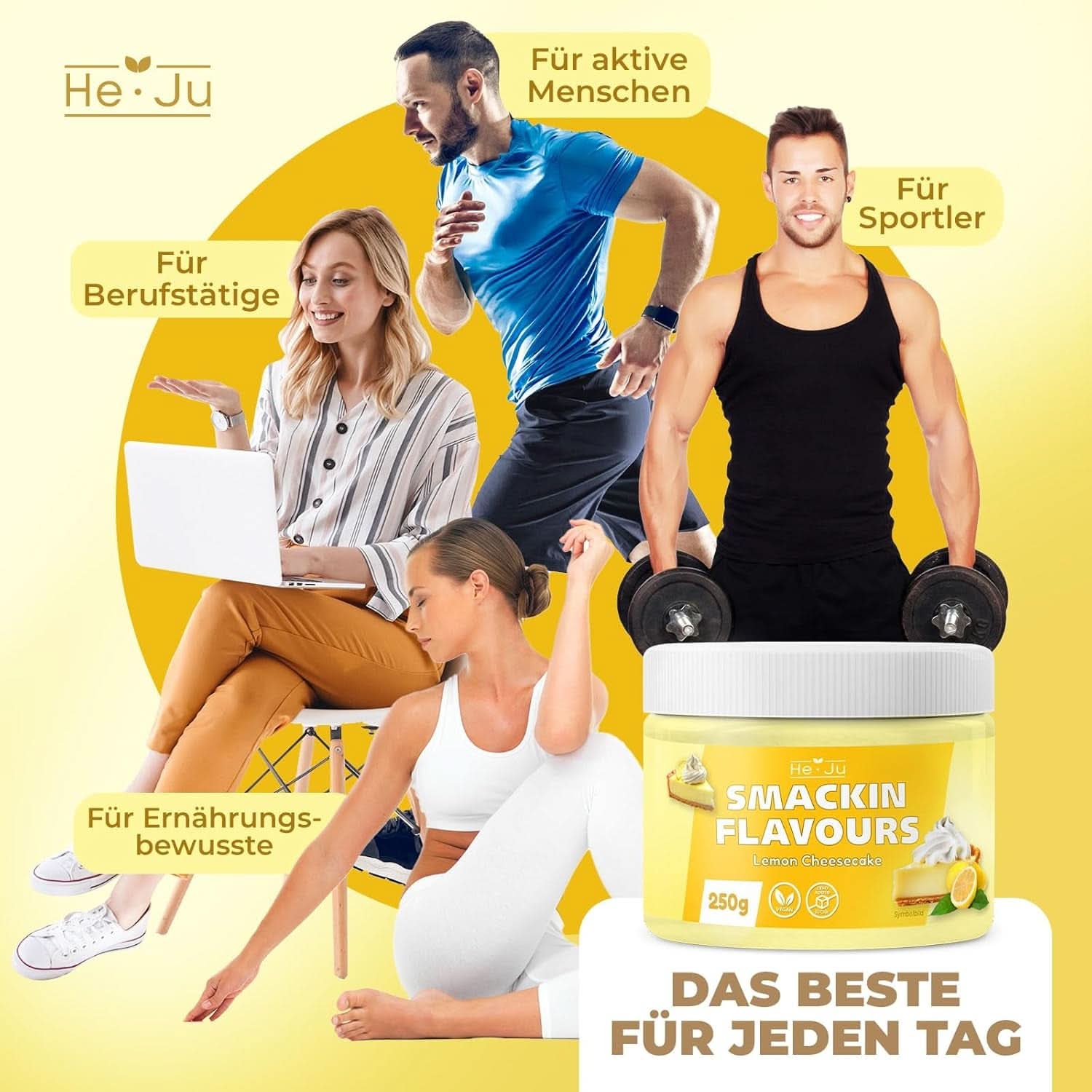 Poudre aromatisante He-Ju Lemon Cheesecake, 250 grammes Aromas Naty Shop