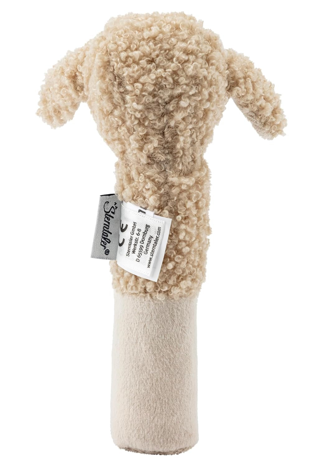 Sterntaler bébé couineur mouton Flocke - Jouet pour bébé en tissus doux - Jouet pour bébé - Premières tentatives d'attraper et de jouer, couleur sable Bebe Toys Naty Shop