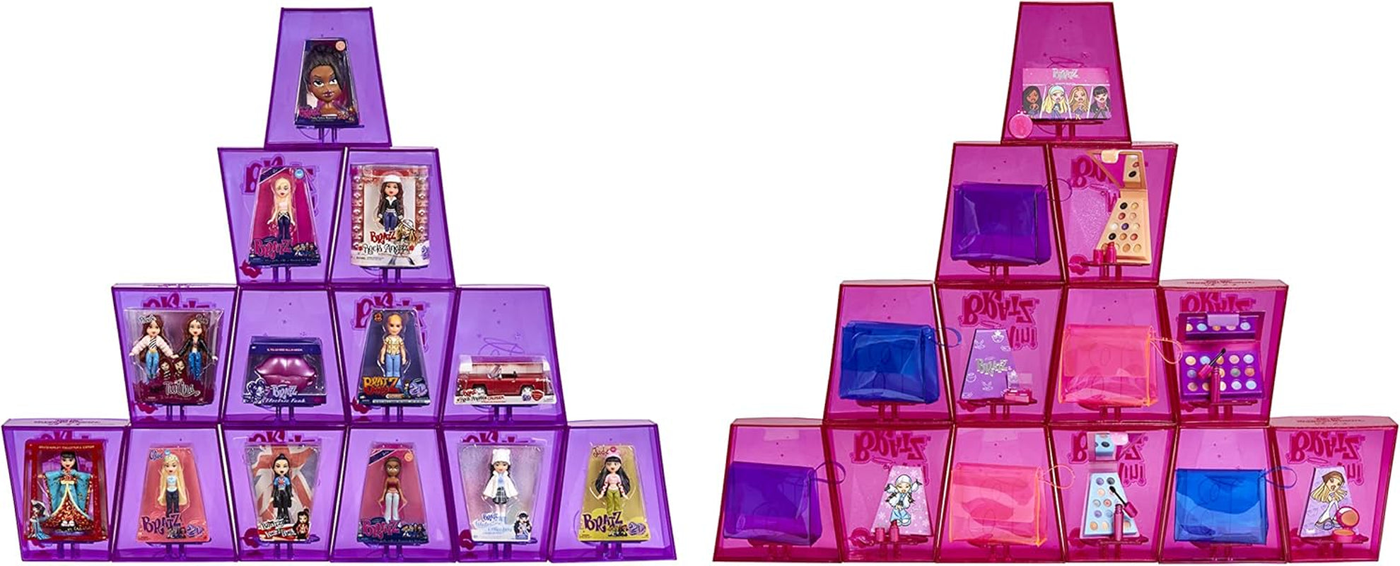 Poupées Bratz Miniverse MGA's Y2K Nostalgia Flashback Minis en édition limitée – PACK SURPRISE – 2 mini poupées Bratz et vitrine – Excellent cadeau pour les enfants et les collectionneurs de 6 ans et plus