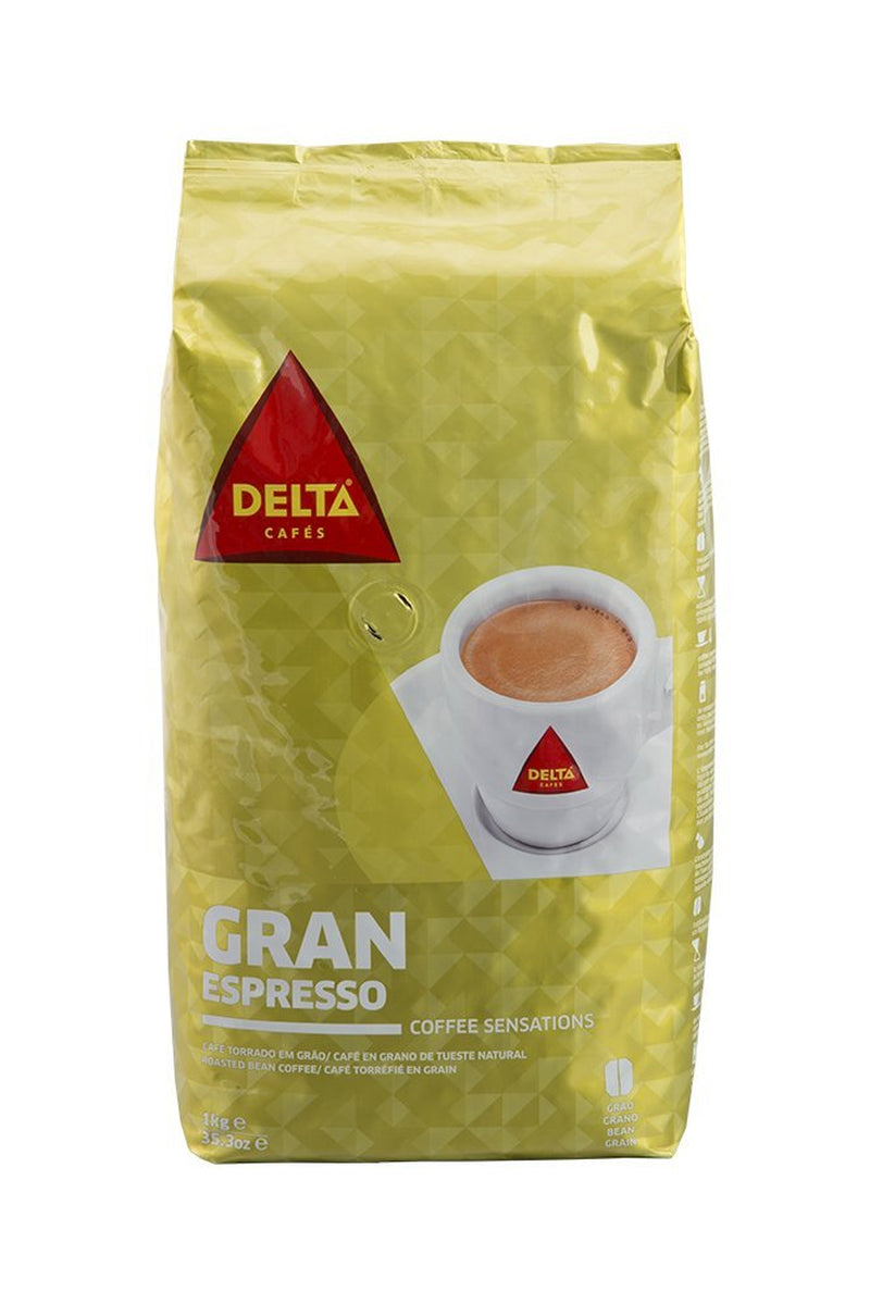 Delta Gran Espresso - Café moulu portugais, 1 paquet (1 x 1 kg)