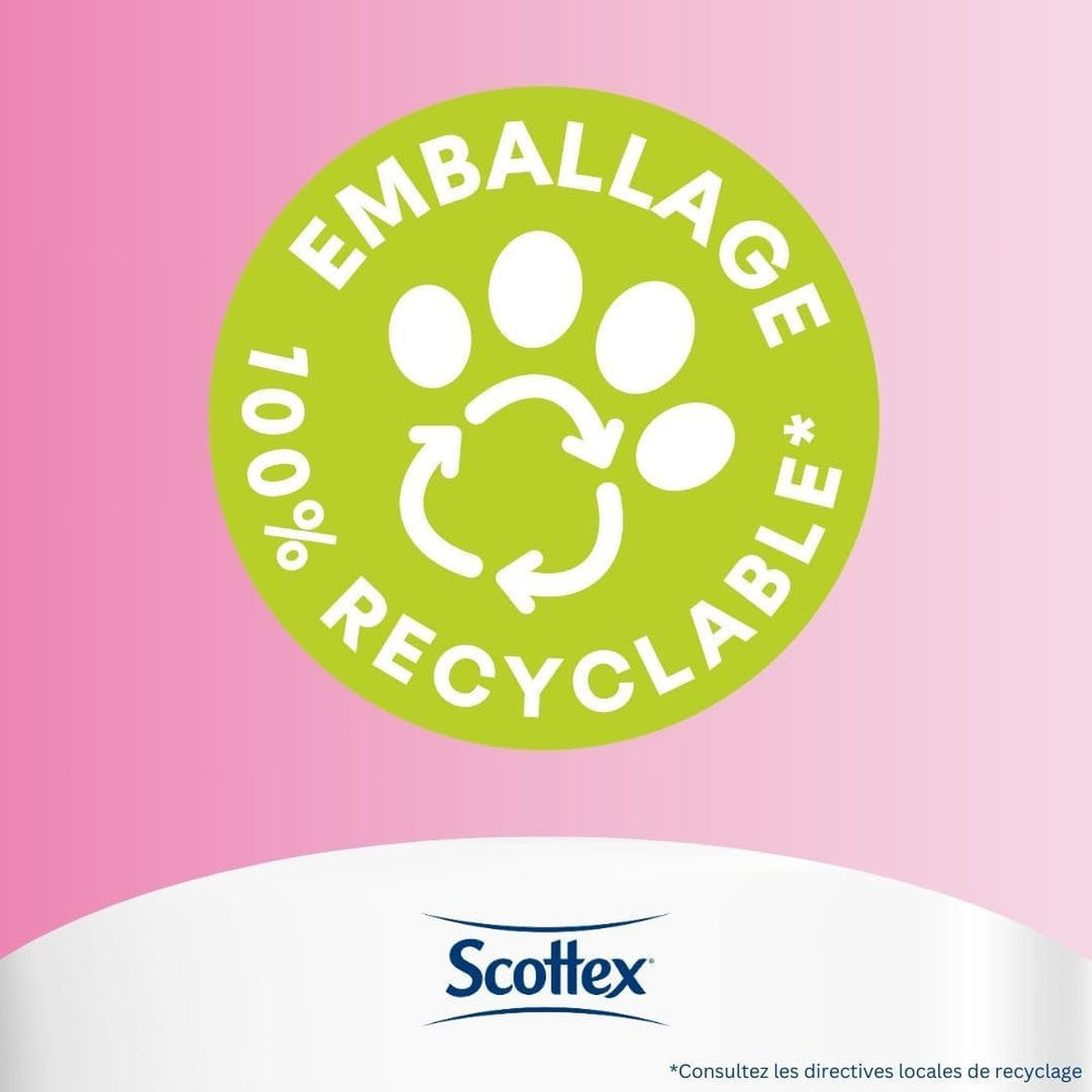 Papier toilette humide sensible, 38 services (38 services X 12 paquets, 456 services au total)