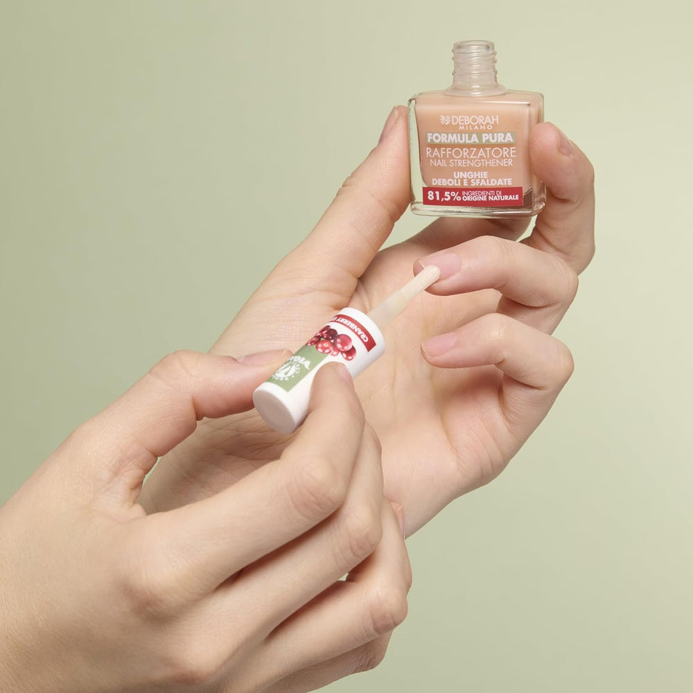 Milano Formula Pure Treatment All in One vernis à ongles, végétalien, pour base et top coat, à l'extrait de citron, revitalise et réduit le jaunissement, 8,5 ml