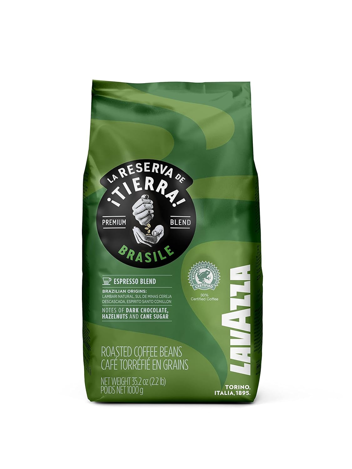 Café aux céréales Lavazza Tierra Brasile Intense (1kg)