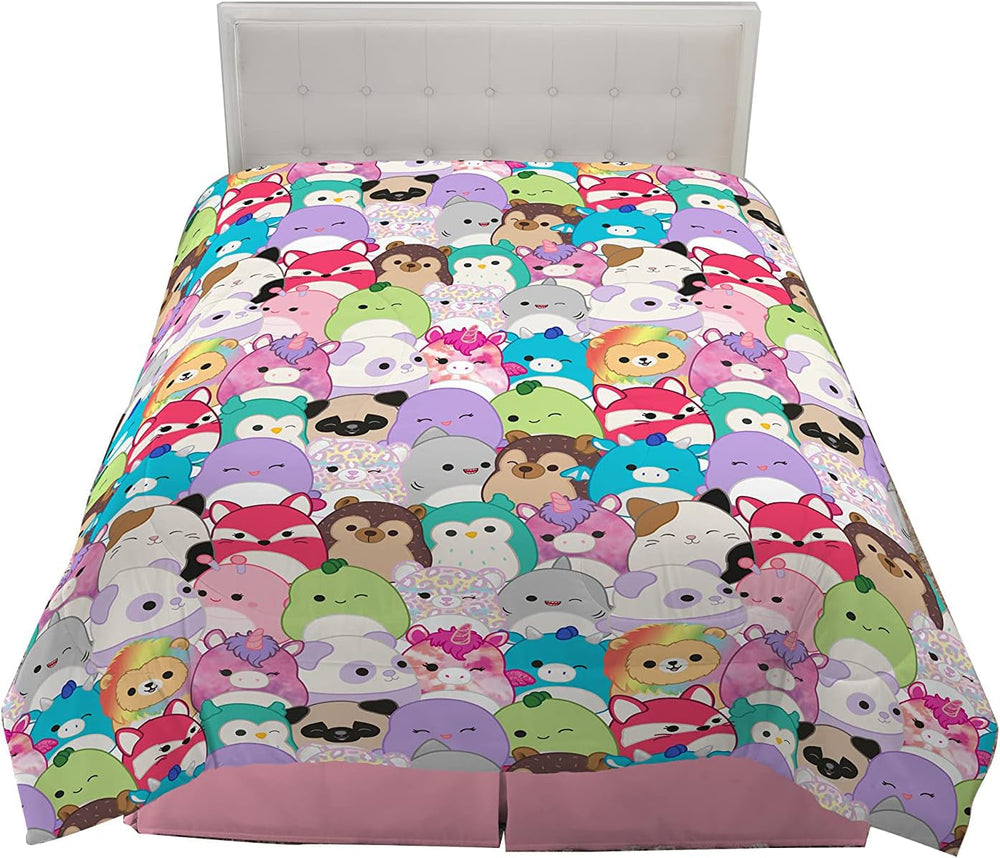 Parure de lit Franco Squishmallows, microfibre douce, pour lits doubles, couettes et édredons Naty Shop, plafond complet