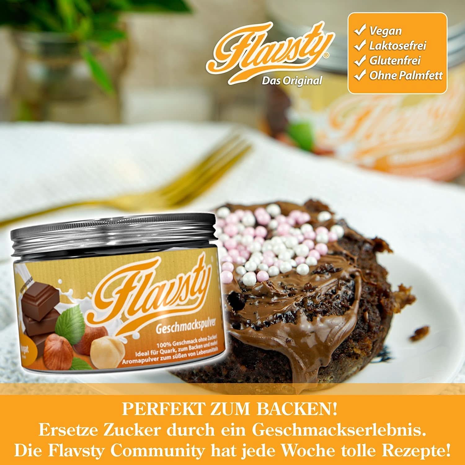 Flavsty® Flavor Powder Massepain, sachet de 50 grammes (10 portions) Flavours Naty Shop