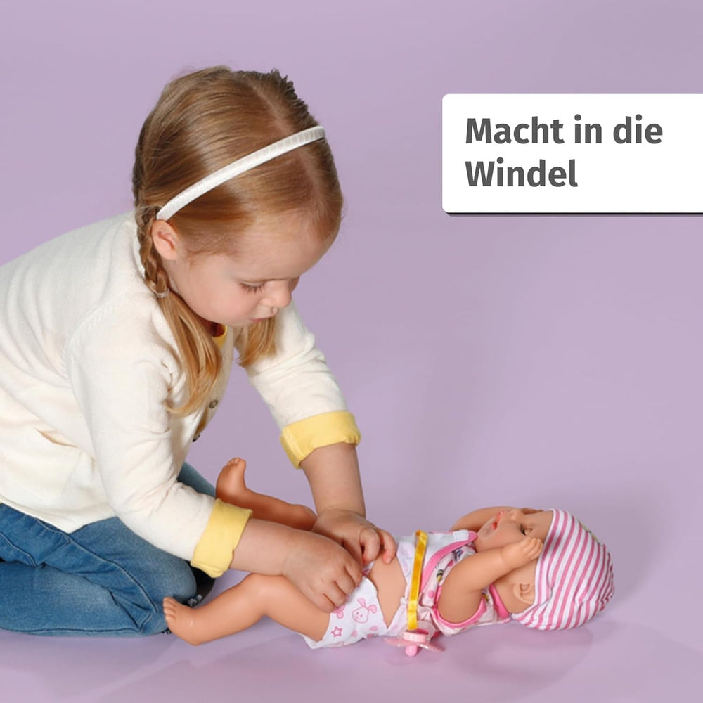 BABY Born Lena (fille) 36 cm, poupée avec 7 fonctions pour enfants à partir de 1 an, fonctionne sans pile, grande poupée 36 cm, 834596 Zapf Creation, poupées roses Naty Shop