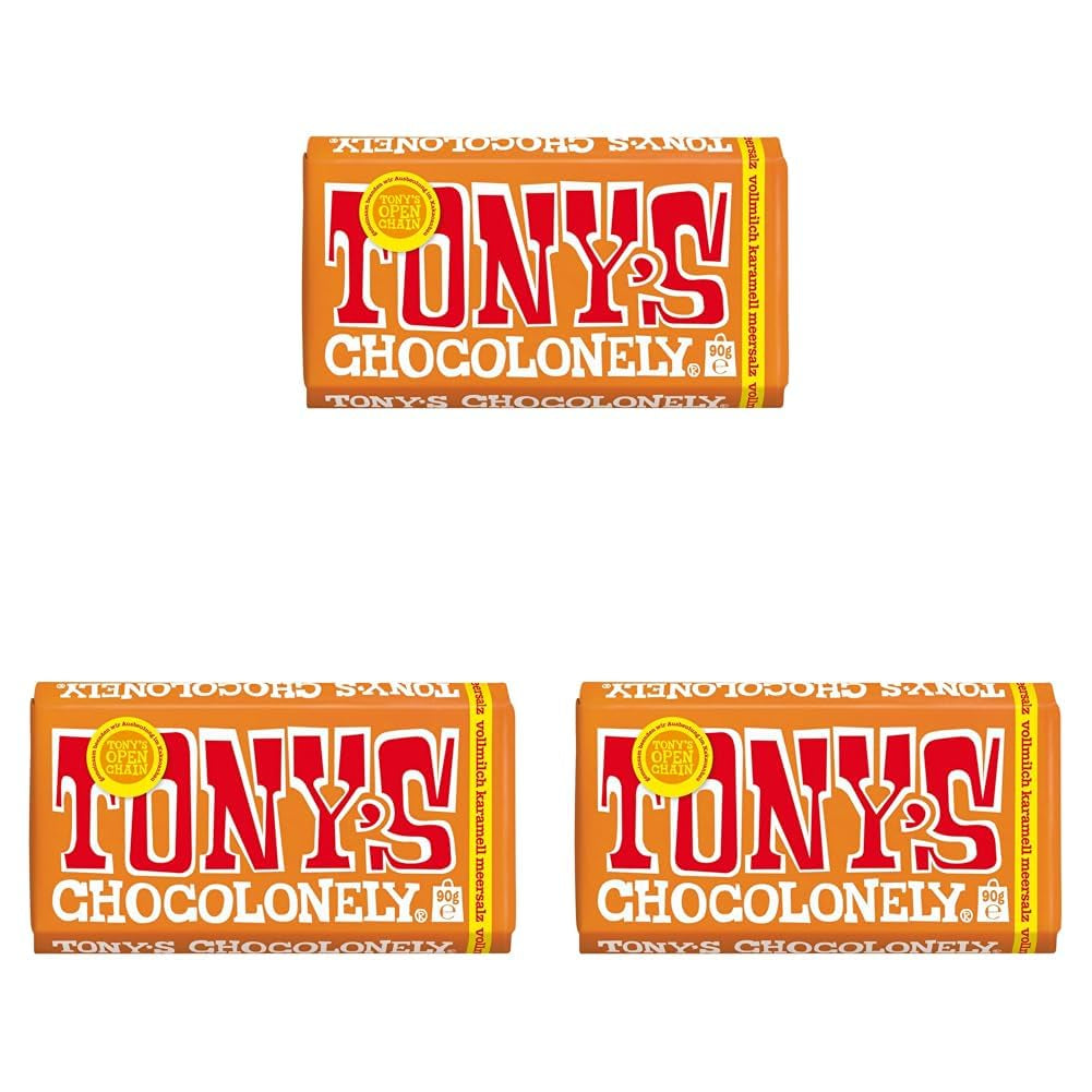 Tony's Chocolonely - Chocolat noir aux amandes et sel marin 90g