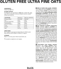 Avoine ultra fine sans gluten en vrac 1 kg, Verpackung Kann Variieren Cereale Naty Shop