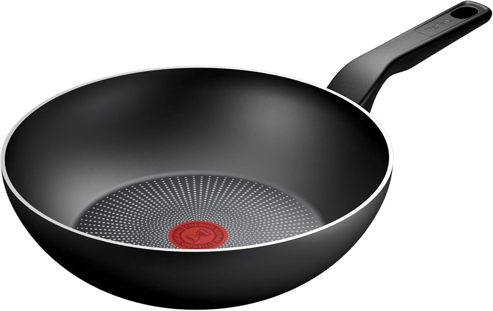 Tefal Recycled on, poêle en aluminium 100% recyclé, revêtement antiadhésif, casseroles et poêles induction Naty Shop Wok Pan 28 Cm