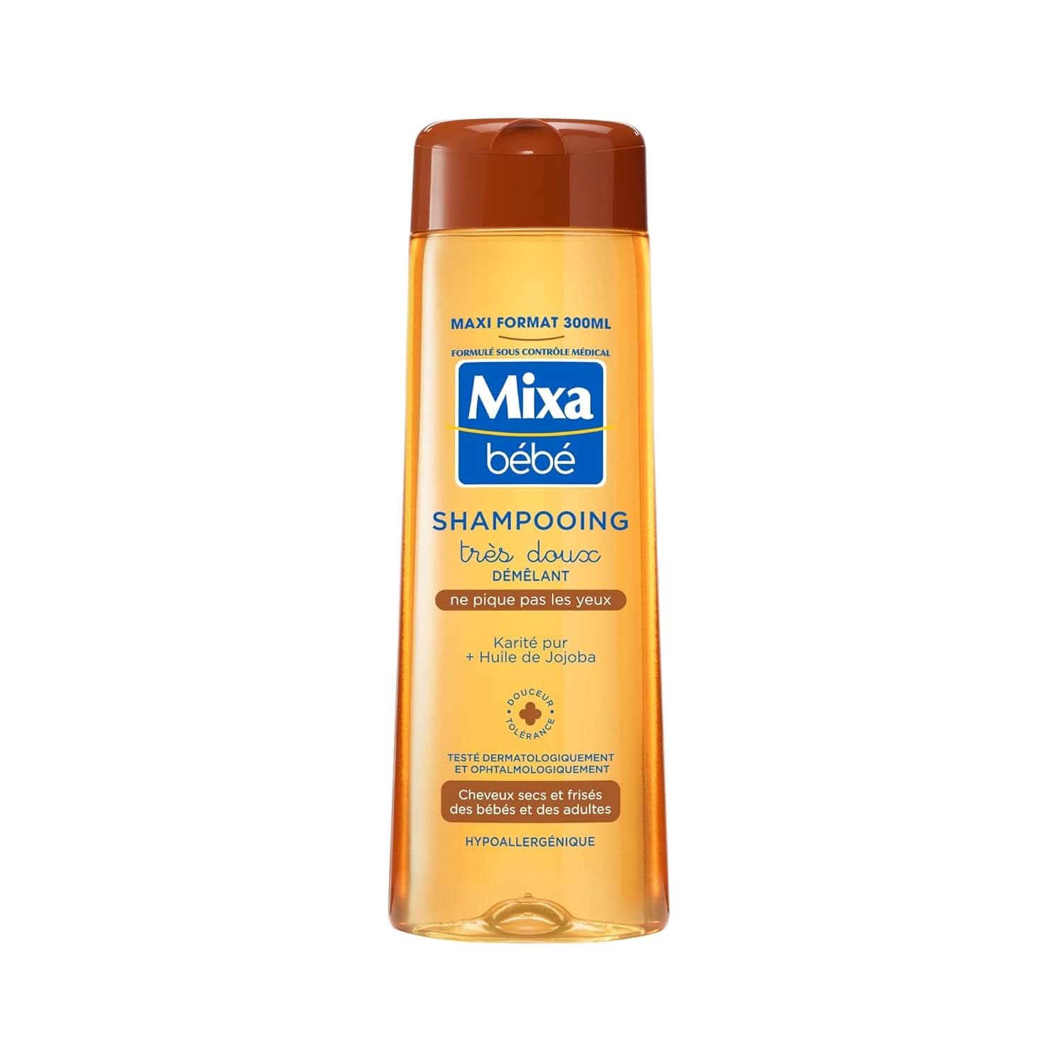 Shampoing démêlant cheveux, Mixa Bébé, Très Doux, Karité, 300 ml Mère et Enfant Naty Shop