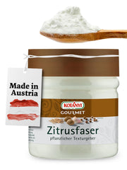 Kotanyi Gourmet Zitrusfaser | pflanzlicher Texturgeber, Alternative zu Mehl und Stärke, ca. 120 g, 400 ml