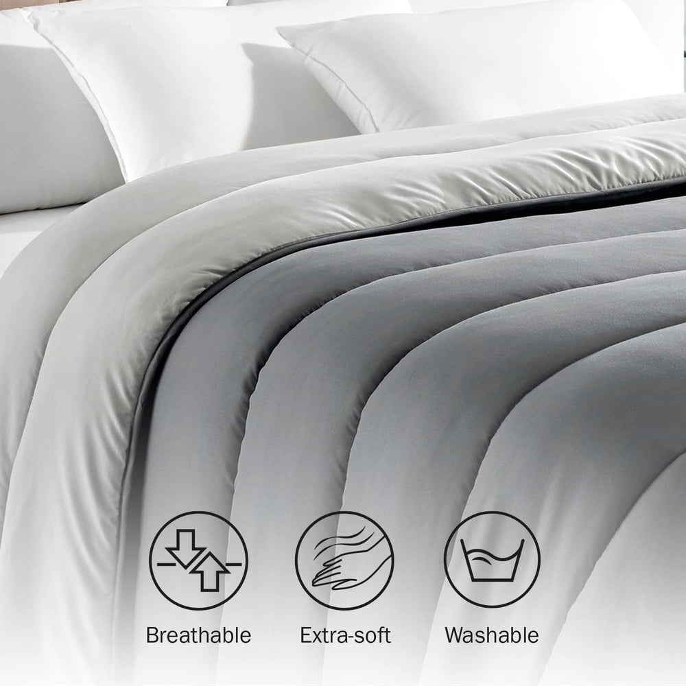 Pikolin Home - Couette réversible 300 G - Garnissage Nordique Bicolore - Pour lit 105 - Douillet, chaud, respirant, jaune moutarde, 180 X 260 Cm Couettes et couettes Naty Shop