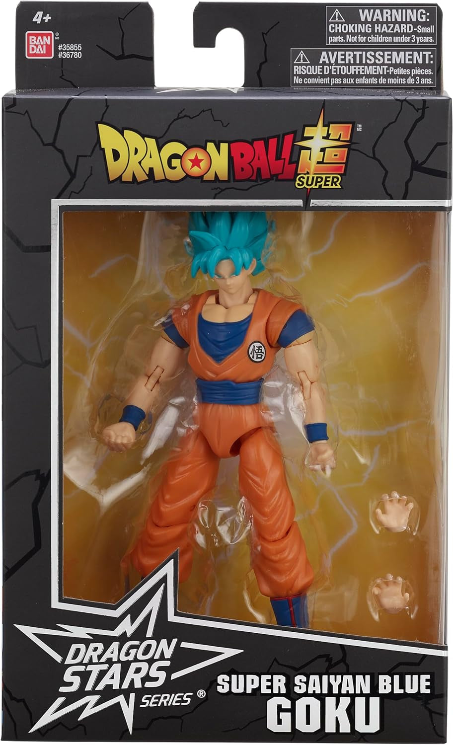 BANDAI - Dragon Ball Super - Figurine Dragon Etoiles 17 Cm - Super-Saiyajin Blue Goku - Figurine articulée Blue Goku - Licence Officielle Dragon Ball - Jouet pour enfant à partir de 4 ans - 36780 Figurines Naty Shop