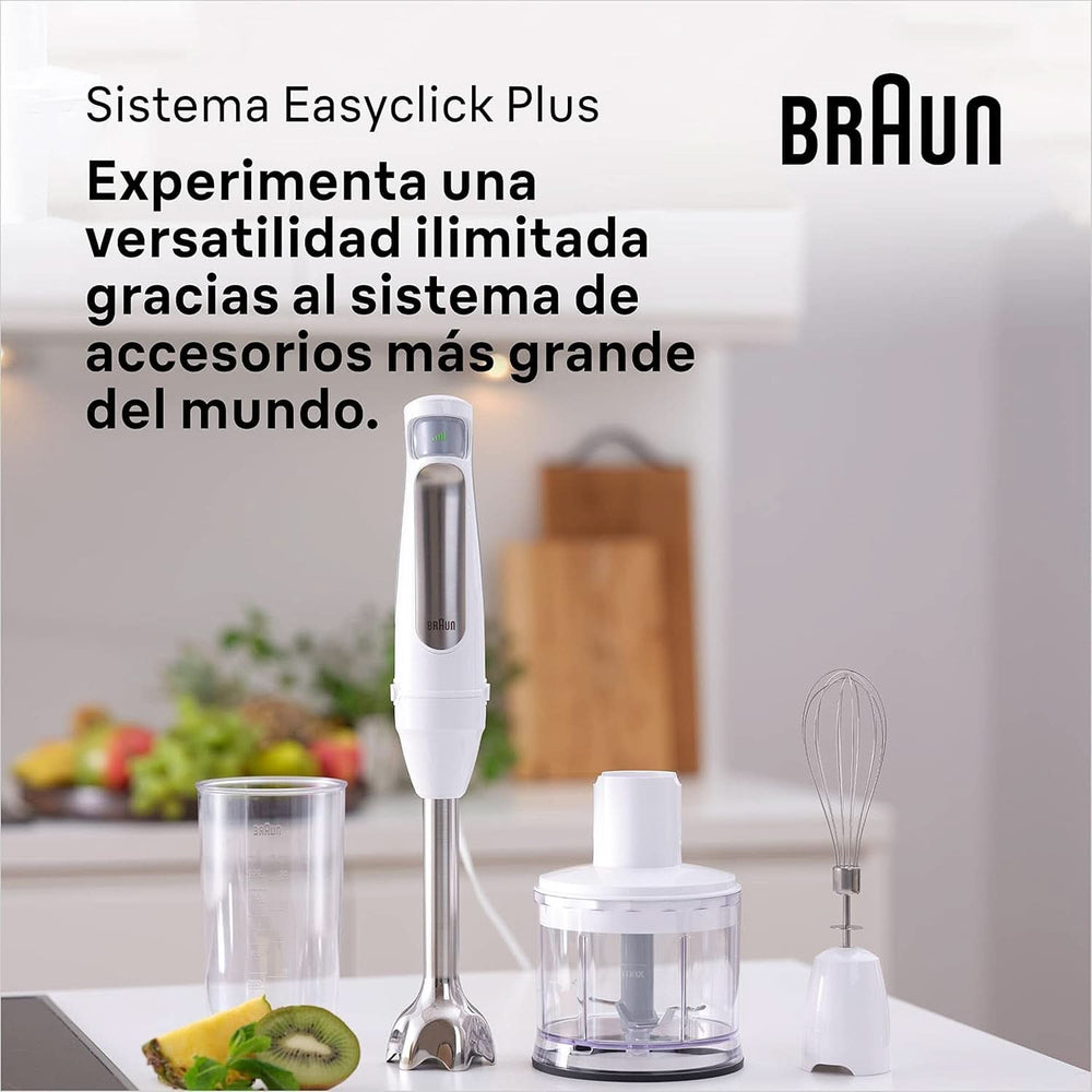 Braun Household Hogar Multiquick 7 Brassmixer, Spritzschutz-Technologie, Spülmaschinenfest, Bpa-Freier Kunststoffbecher, MQ7000, 1000 W, Weiß Kitchen Naty Shop