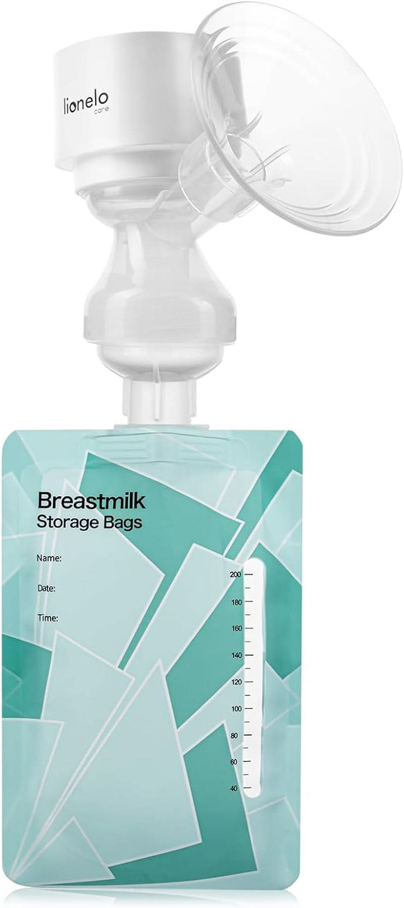 LIONELO Fidi One Tire-lait sans fil 180 ml, Tire-lait portable triphasé, Massage à économie d'énergie en 9 étapes, Entonnoir en silicone 26 mm Durée de fonctionnement 120 min Accessoires sans BPA Alimentation et allaitement Bebe Naty Shop