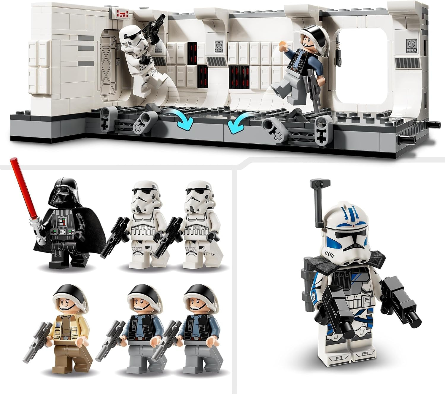 LEGO Star Wars Tantive IV Boarding, jouet de construction du film A New Hope, ensemble de jeu fantastique à collectionner, idée cadeau pour garçons et filles à partir de 8 ans et collectionneurs 75387 Ensembles de construction Beuche den LEGO-Store