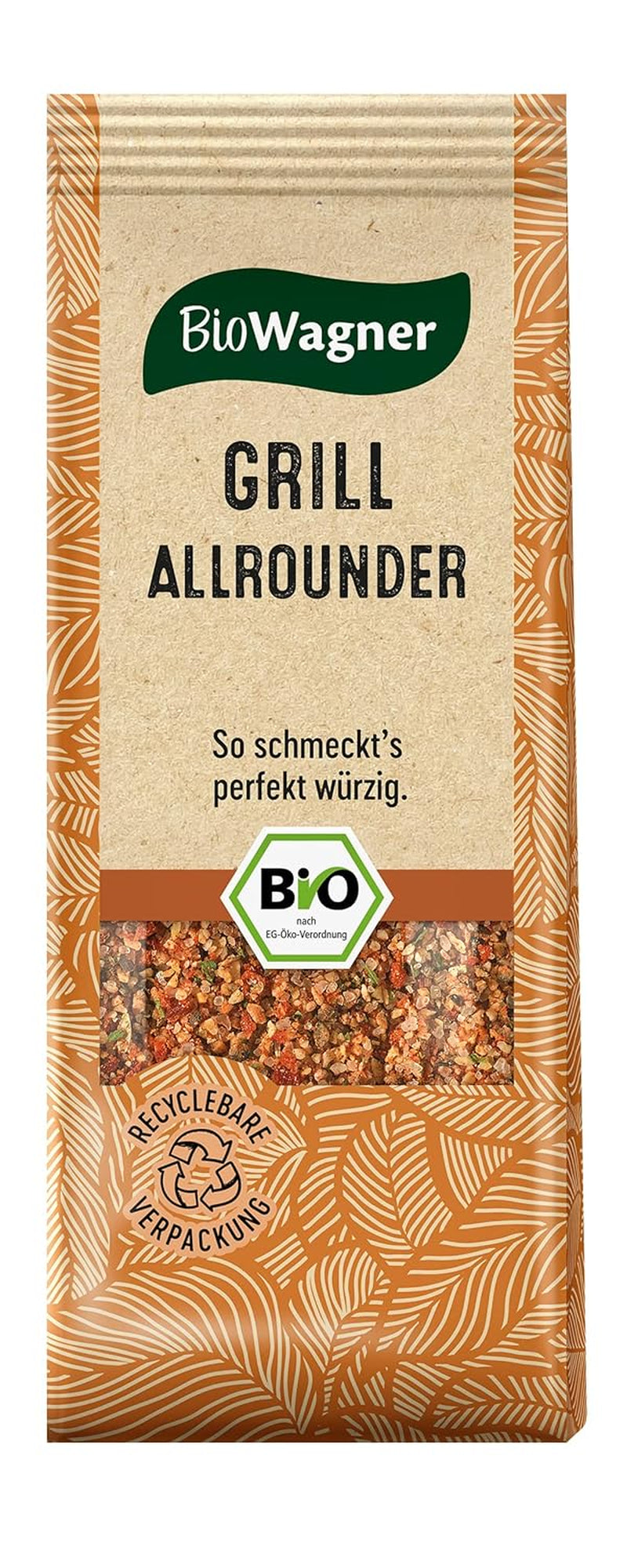 BioWagner - Bio Ras el Hanout, Gewürzmischung für orientalische and arabische Gerichte, idéal pour le couscous, tajine ou houmous, naturbelassene Bio-Zutaten, emballage recyclable, 50 g