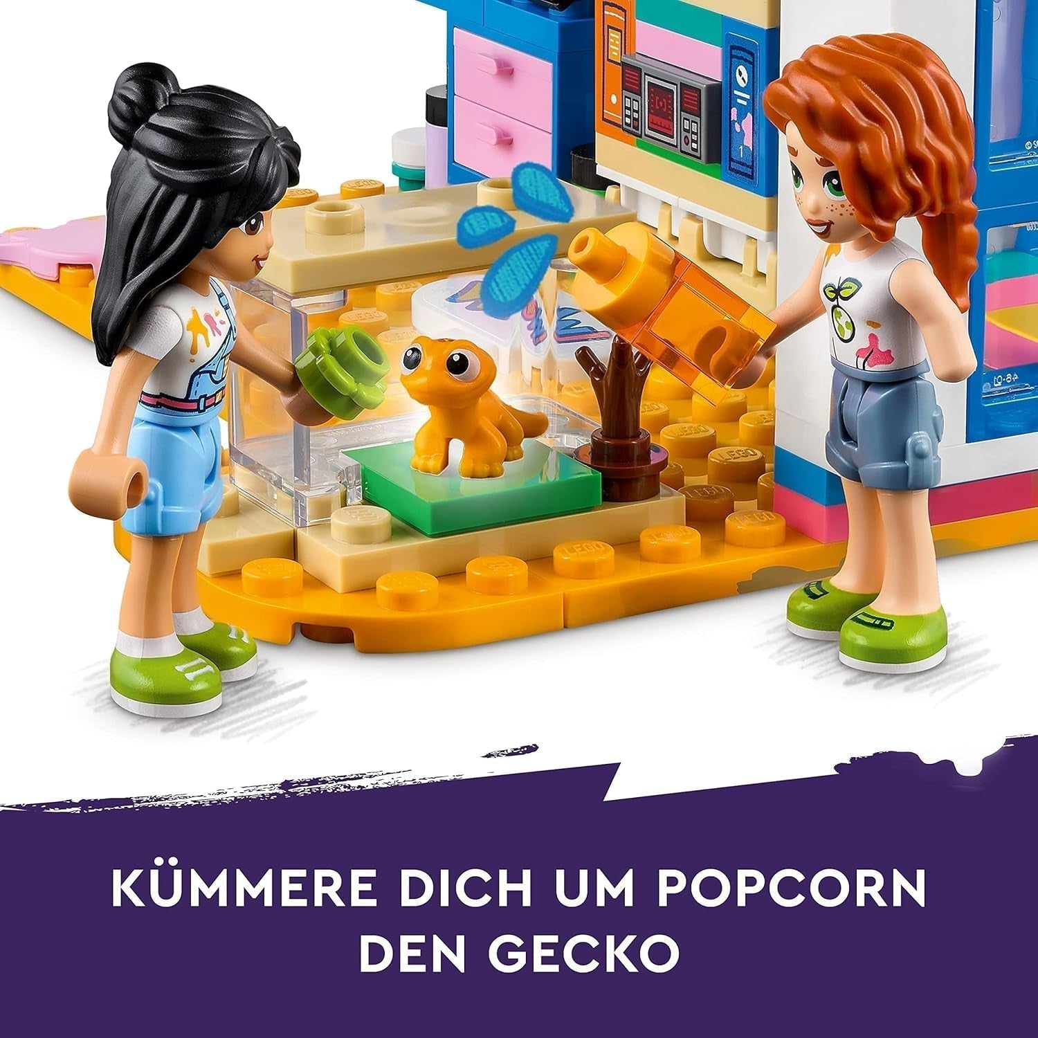 LEGO 41739 Friends La chambre de Liann, mini jouet à thème artistique, petit cadeau de collection avec mini poupées Liann, Autumn et Pet, séries 2023 Besuche den LEGO-Store