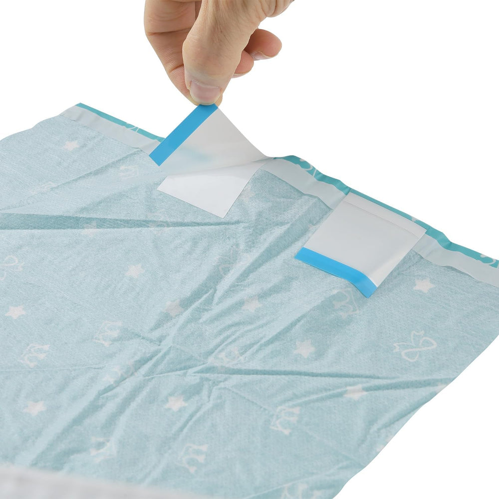 CutiePlusU Lot de 2 couches jetables pour incontinence avec rabats pour femmes et hommes, absorption maximale pendant la nuit – Petit Prince (moyen 71-96 cm)