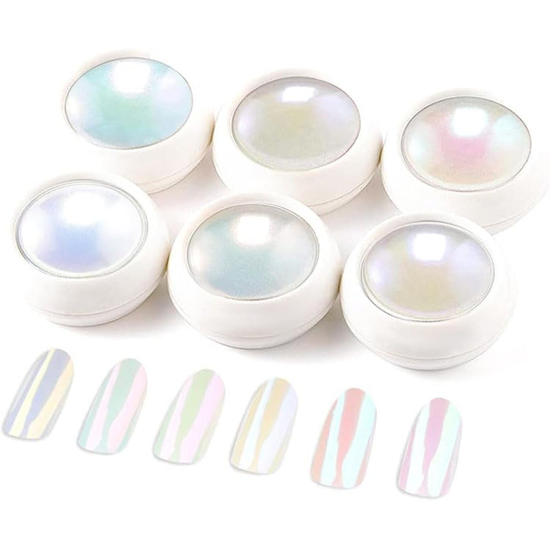 BISHENGYF Rose Gold Chrome Nail PowderNouvelle mise à niveau Grosse Kapazitä Chrom PulverSuper-Spiegeleffekt Metall Mirror Chrome Powder – Neon Glassy Pearl Effect Glitter Nail Art Pulver pour DIY Salon