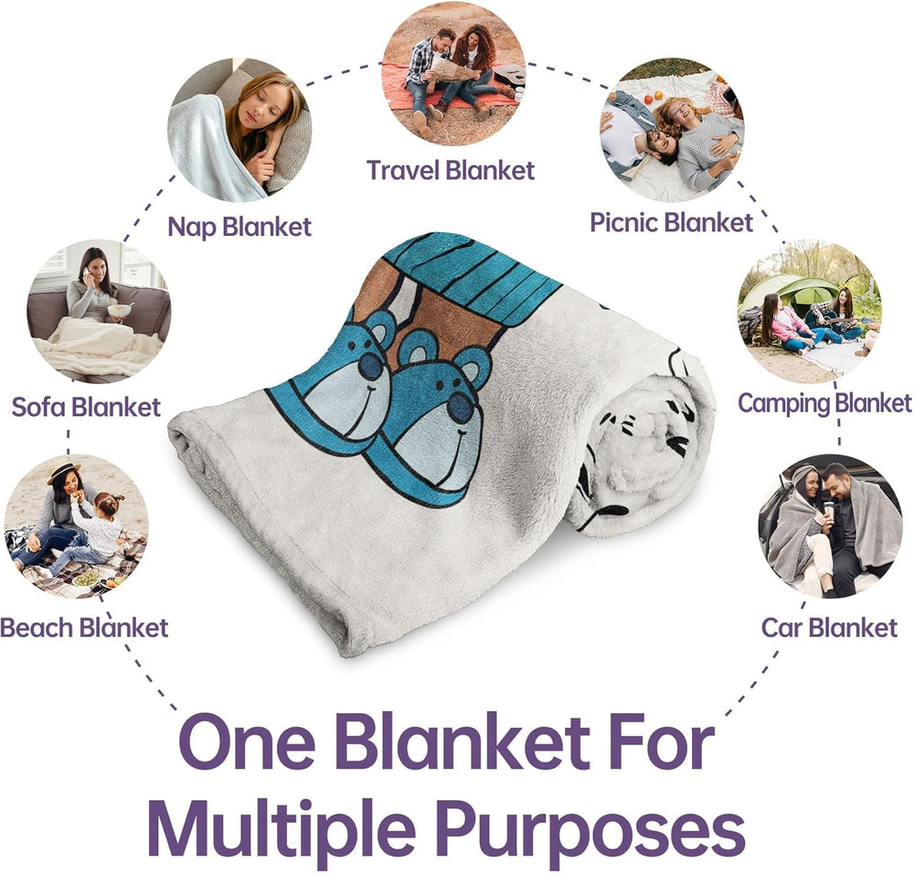 Couverture en flanelle Juratar pour papa - cadeau pour anniversaire, fête des pères et Noël - 152 X 130 cm Lits et couvertures Besuche den Juratar-Store