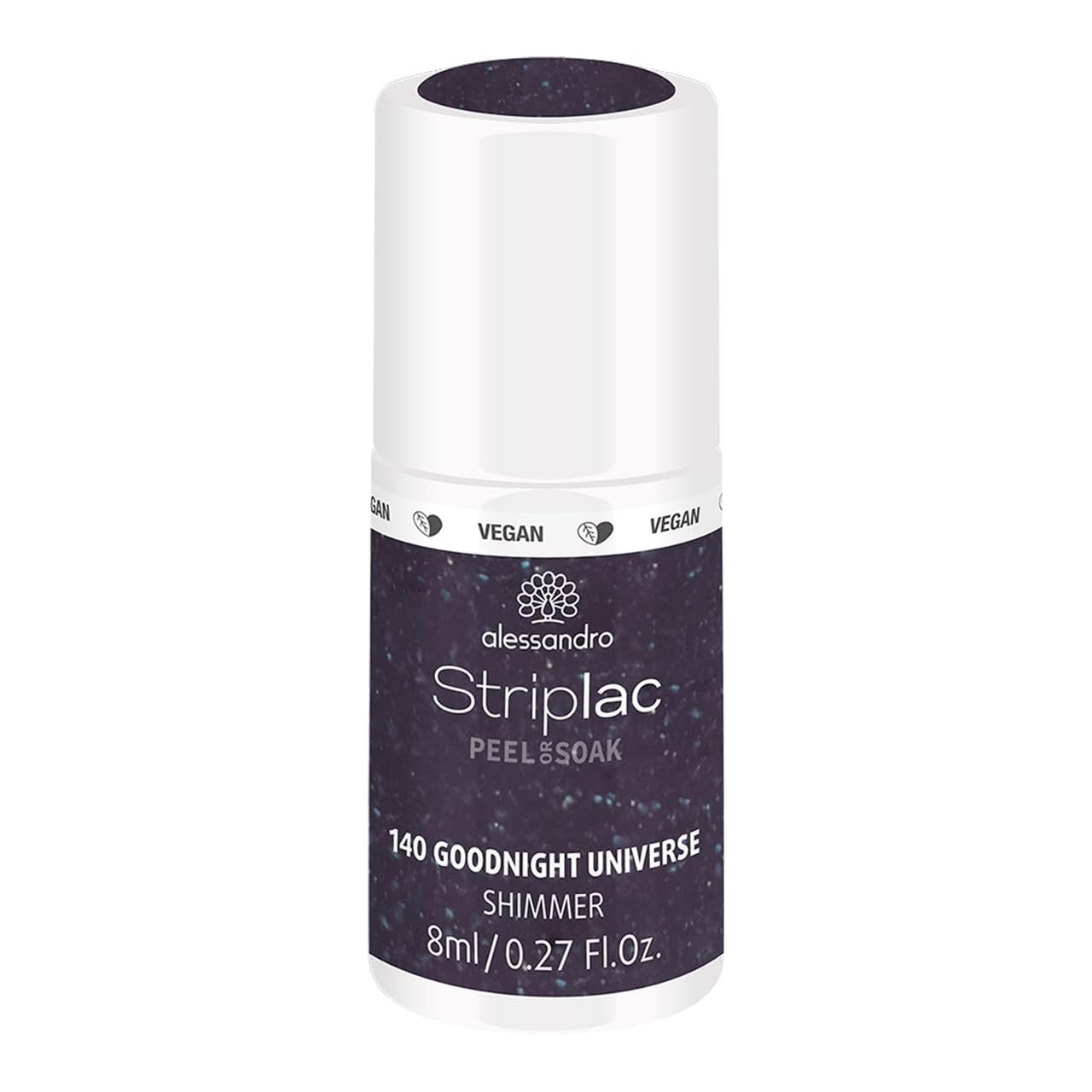 alessandro Striplac UV-Nagellack Flat White – Facile et facile à utiliser – Application facile grâce à la technologie Peel-Off – Vegan et sans alcool – 8 ml