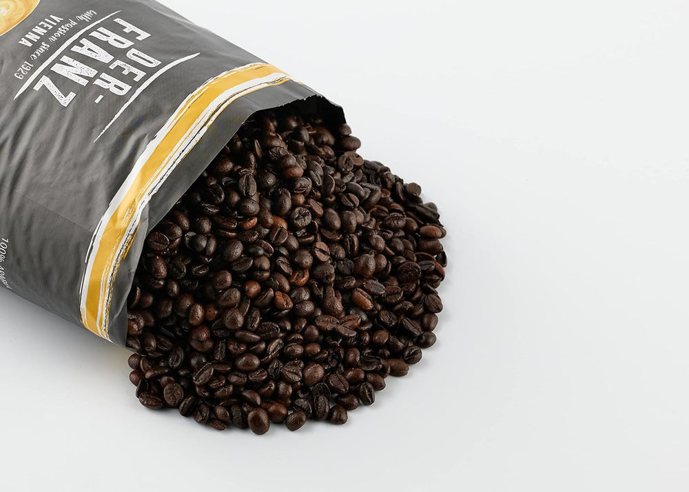 Café Crème DER-FRANZ, Intensité 4/5, 100% Arabica, grains de café entiers Café Naty Shop