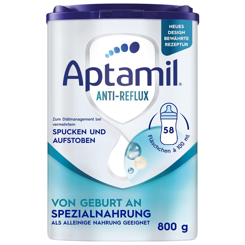 Aptamil Anti-Reflux - Formule Complète Dès la Naissance Gestion Diététique Vomissements & Régurgitations Aliment pour Bébé Lait en Poudre 1 x 800 g