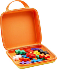 Plus-Plus 9603430 Geniales Konstruktionsspielzeug, Big Reisekoffer, Kreativ-Bausteine in praktischer Tasche mit Henkel, 15 Teile, 3430- Travel Case