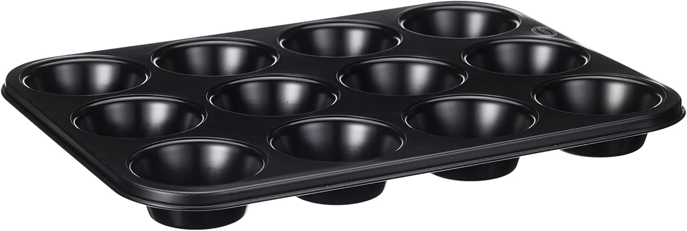 Wenco Muffinform 12Er Antihaft Backblech, Spülmaschinengeeignet, Karbonstahl – Muffinblech Für 12 Muffin – Hitzebeständig Bis 220°C, Schwarz Matrite si tavi pentru copt Naty Shop
