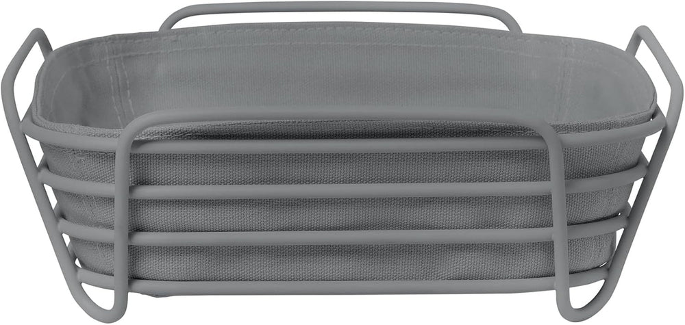 Blomus -DELARA- corbeille à pain taille L, carrée, sac en tissu amovible, design élégant, 26 x 26 cm, coloris Moonbeam (64075) Boîtes de conservation alimentaire Naty Shop Peau de requin Taille unique