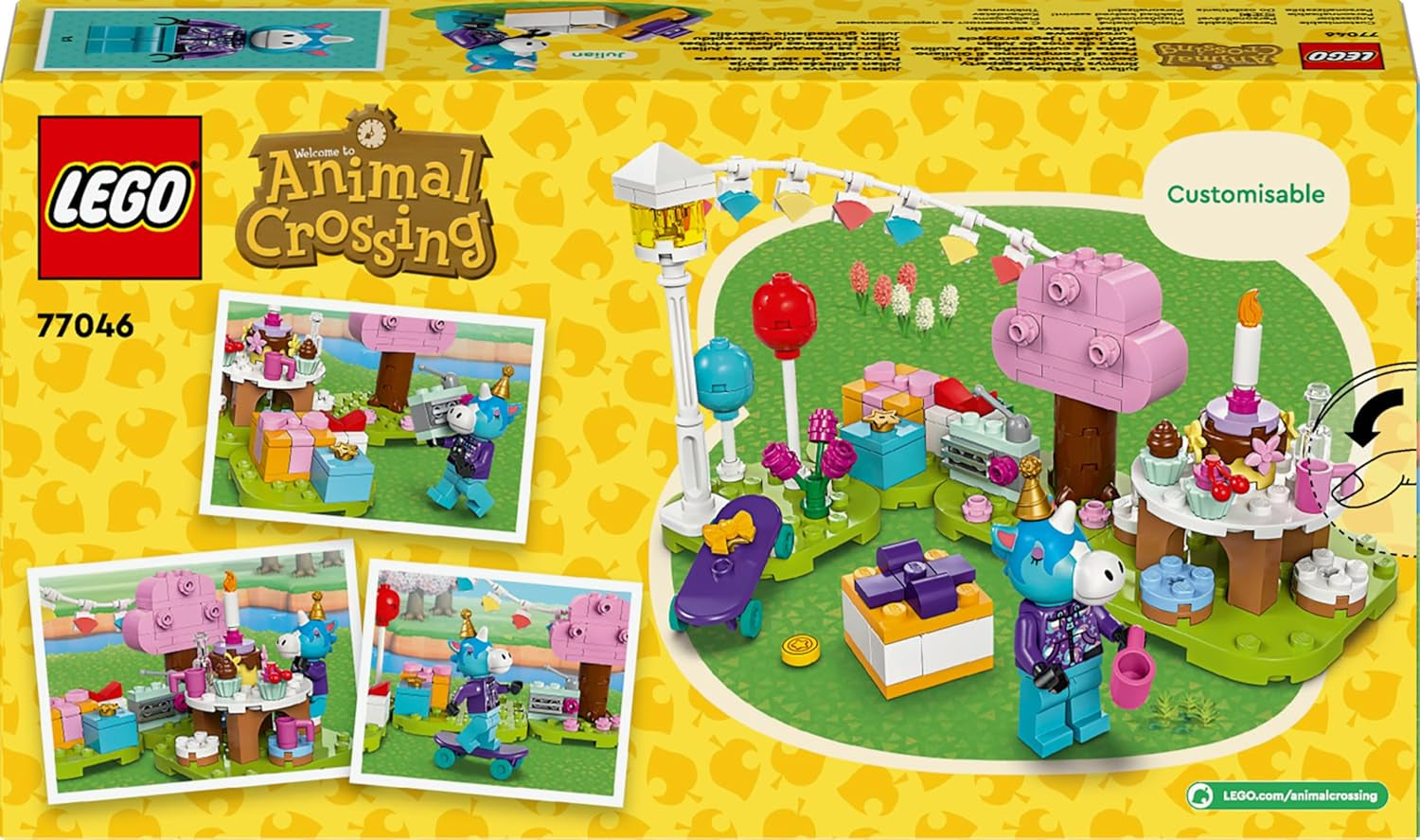 LEGO Animal Crossing Jimmy's Birthday Party Jouet créatif pour enfants Jeu vidéo Cheval Animal Set Cadeau pour filles et garçons de 6 ans 77046 Jeux de construction Besuche den LEGO-Store