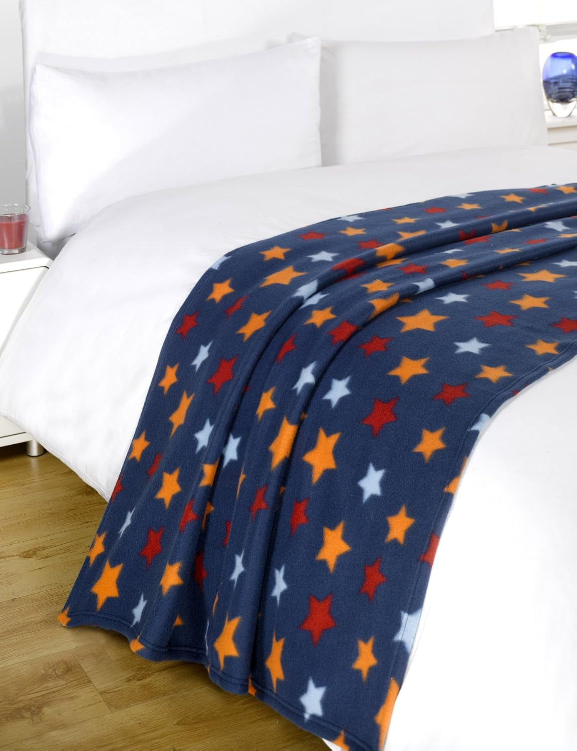 DREAMSCENE couverture confortable couverture moelleuse couverture polaire - couverture de salon chaude hiver douce, couverture de canapé, couverture de canapé, couverture câline enfants, salon et couvertures câlines 120X150Cm, couverture de canapé étoiles grises Lits et couvertures Besuche den DREAMSCENE-Store Multicolore 120 X 150 Cm