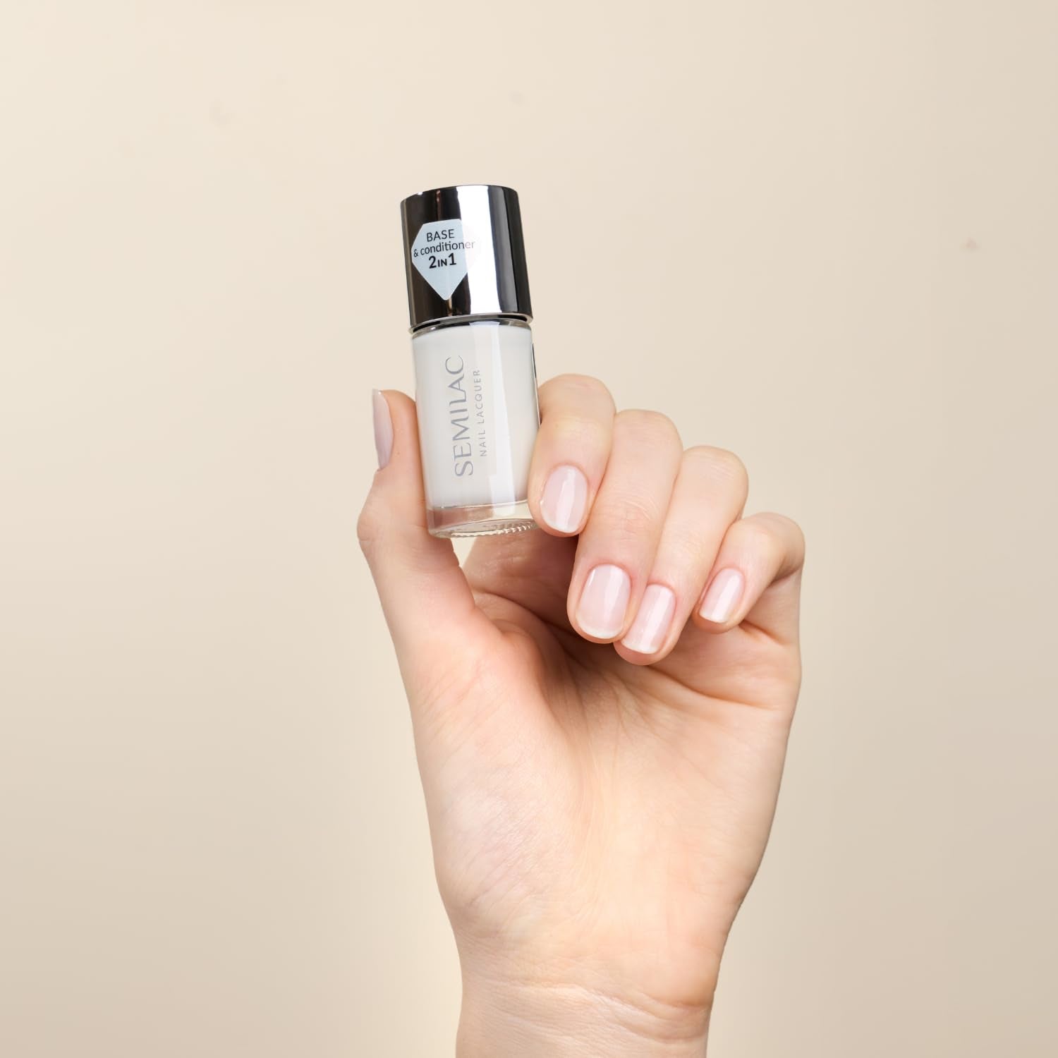 Base lissante Semilac 9 ml – Base lissante pour vernis à ongles classique, équilibrant, fortifiant et auto-nivelant