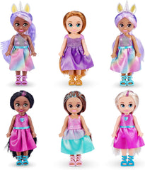 Poupées de mode princesse à collectionner, poupées habillées de princesse (paquet de 6)