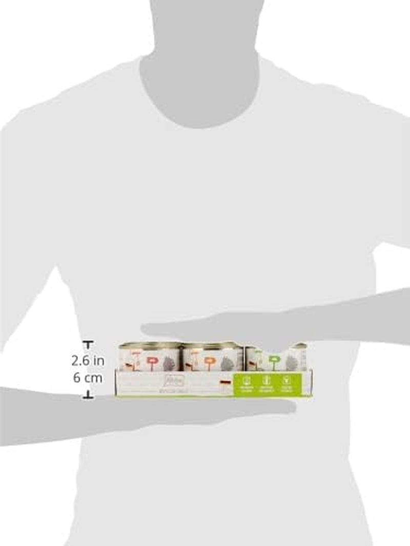 MjAMjAM - Nourriture humide de qualité supérieure pour chats - Pack mixte I - Poulet, bœuf, cœurs, paquet de 6 (6 x 200 g), sans céréales avec viande supplémentaire