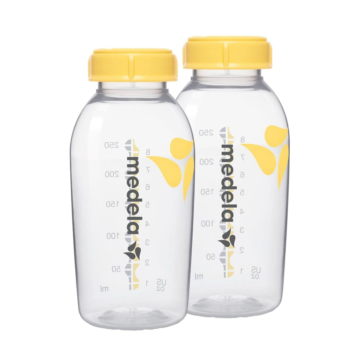 Biberons Medela pour conserver le lait maternel | Sans BPA | Pack de 2 × 250 ml Aliments pour bébé et accessoires d'allaitement Naty Shop
