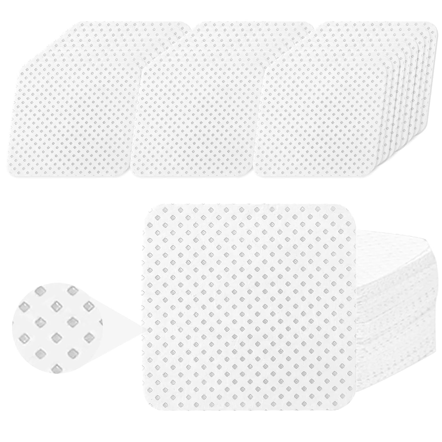330 pièces Fusselfrei Nägel Wattepads, Fusselfreie Nageltücher, Nagel Wischtücher Wattepads, Nagelleck Entfernen Für Cleaner Gelnägel Nail Wipes Pads (Blanc)