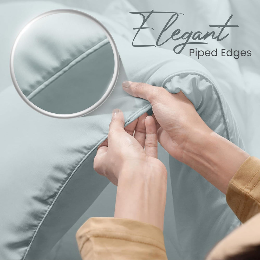 Utopia Literie Couette Toutes Saisons 250g/m² Peluche Fibre Siliconée Rembourrage Lit Double Cousu dans Une Boîte (Lit Double XL Gris Clair) Naty Shop Quilts & Quilts