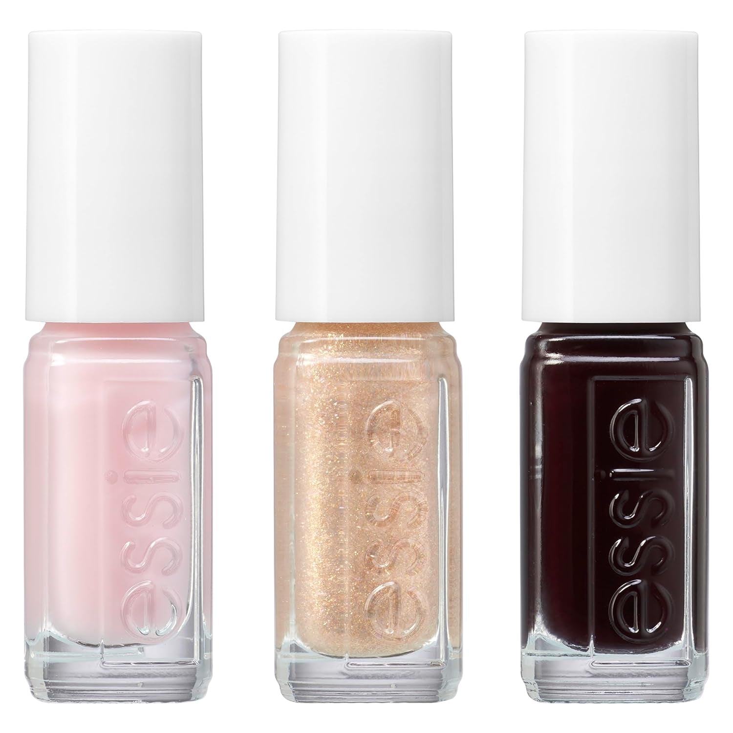 Kit Essie Mini Trio XMAS, non. 13 Mademoiselle + non. 49 Wicky + non. 570 Mani Merci, 3 x 15 ml