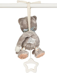 Sterntaler S cat Lilly boîte à musique - boîte à musique pour bébé en tissu doux - peluche à nouer pour les enfants - l'aide au sommeil a un effet apaisant à la maison et en déplacement, gris Jouets Bebe Naty Shop