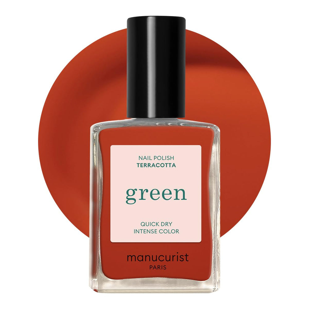 Manucurist Green - Oja Rosy Beige Shell Beige - Oja cu Uscare Rapidă - DIY Nails - Vegană 12-Free - Pe Bază de Plante - Oja - Fabricată în Franța